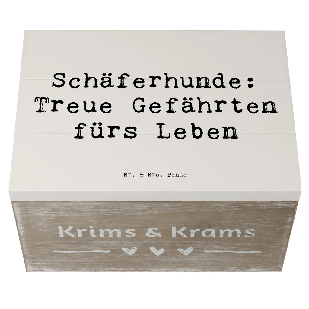 Holzkiste Spruch Schäferhund Gefährten XXL, Geschenkdose, Dekokiste, Erinnerungsbox, Schatulle, Geschenkbox, Aufbewahrungsbox, Erinnerungskiste, Holzkiste, Schatzkiste, Truhe, Kiste, Hund, Hunderasse, Rassehund, Hundebesitzer, Geschenk, Tierfreund, Schenken, Welpe