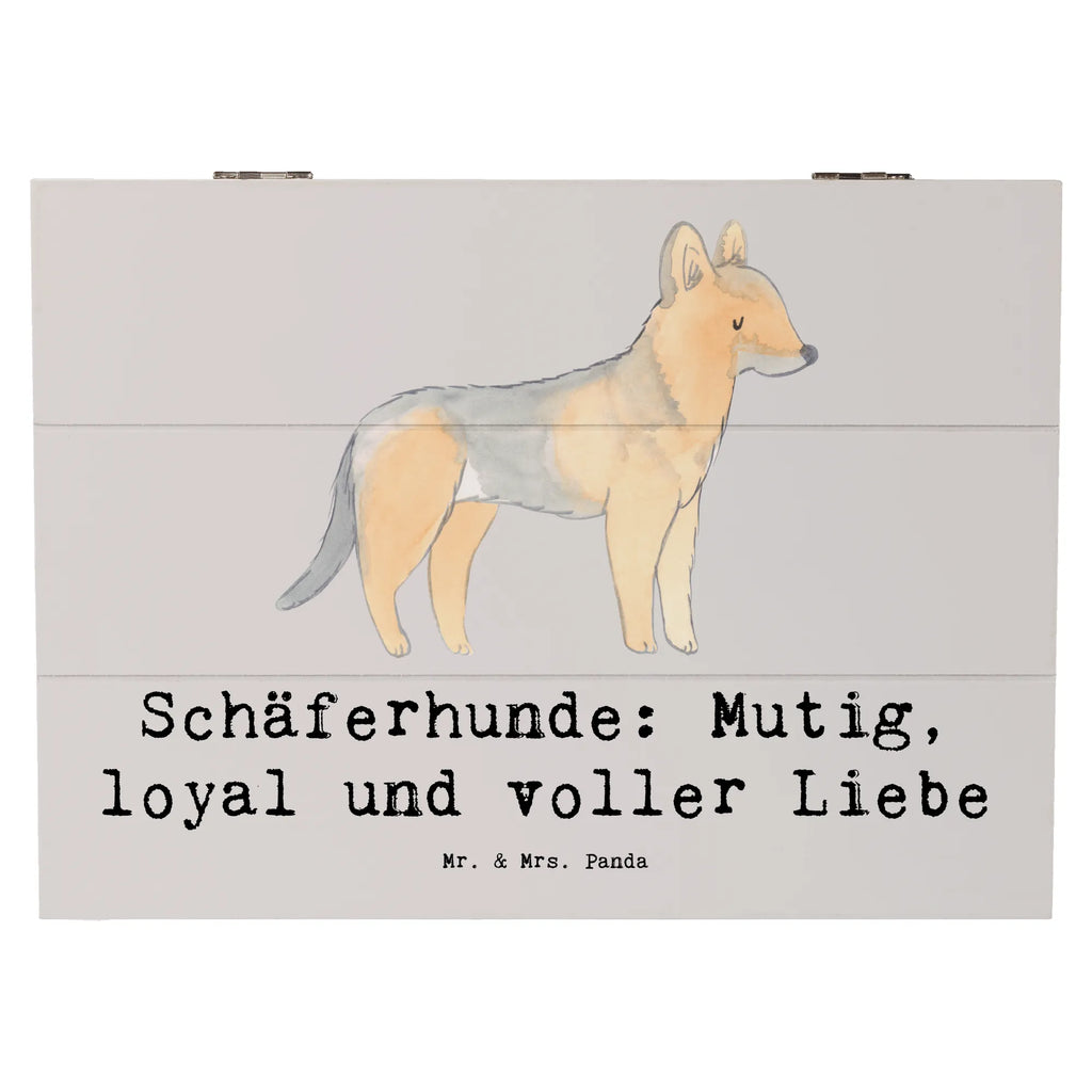 Holzkiste Schäferhunde Freundschaft Erinnerungskiste, Dekokiste, Truhe, Kiste, Geschenkbox, Erinnerungsbox, Geschenkdose, Schatzkiste, Aufbewahrungsbox, Holzkiste, XXL, Schatulle, Hund, Hunderasse, Rassehund, Hundebesitzer, Geschenk, Tierfreund, Schenken, Welpe