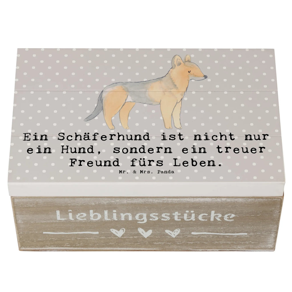Holzkiste Schäferhund Freund Dekokiste, Schatulle, Aufbewahrungsbox, Holzkiste, Schatzkiste, Geschenkdose, XXL, Erinnerungsbox, Erinnerungskiste, Truhe, Kiste, Geschenkbox, Hund, Hunderasse, Rassehund, Hundebesitzer, Geschenk, Tierfreund, Schenken, Welpe