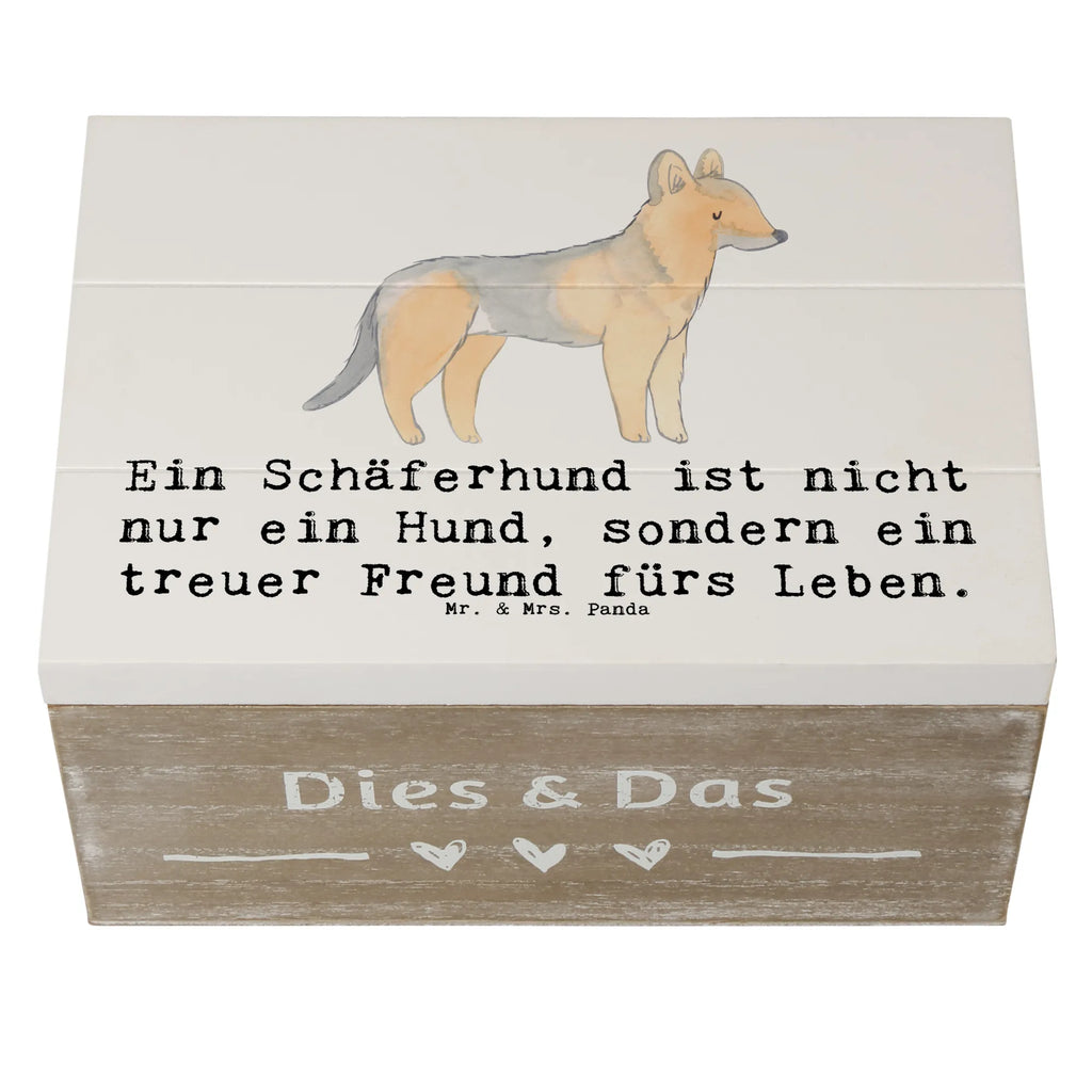 Holzkiste Schäferhund Freund Dekokiste, Schatulle, Aufbewahrungsbox, Holzkiste, Schatzkiste, Geschenkdose, XXL, Erinnerungsbox, Erinnerungskiste, Truhe, Kiste, Geschenkbox, Hund, Hunderasse, Rassehund, Hundebesitzer, Geschenk, Tierfreund, Schenken, Welpe