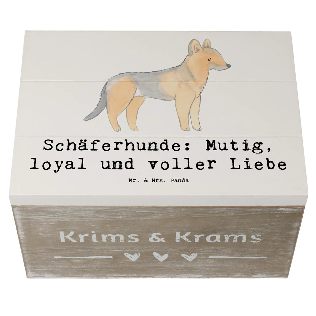 Holzkiste Schäferhunde Freundschaft Erinnerungskiste, Dekokiste, Truhe, Kiste, Geschenkbox, Erinnerungsbox, Geschenkdose, Schatzkiste, Aufbewahrungsbox, Holzkiste, XXL, Schatulle, Hund, Hunderasse, Rassehund, Hundebesitzer, Geschenk, Tierfreund, Schenken, Welpe