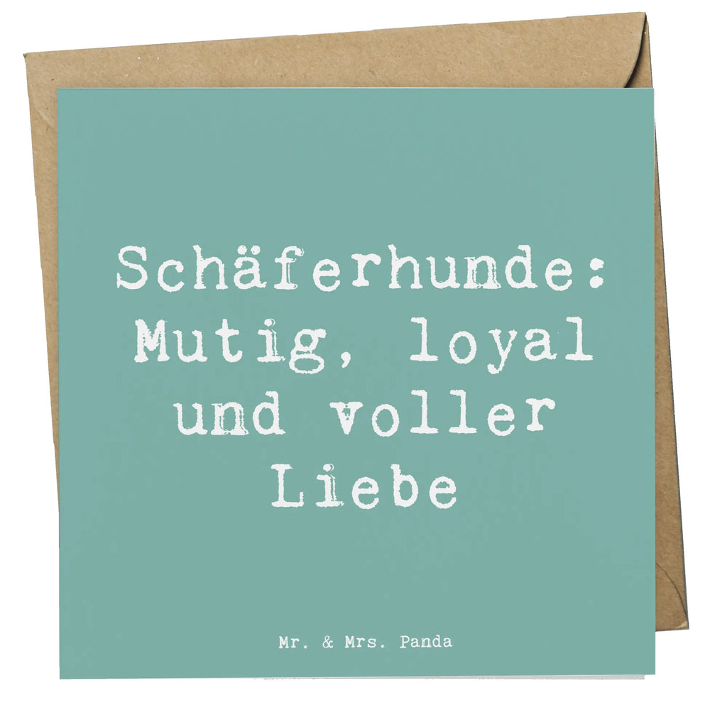 Deluxe Karte Spruch Schäferhunde Freundschaft Geburtstagskarte, Klappkarte, Grußkarte, Karte, Glückwunschkarte, Hochwertige Klappkarte, Hochwertige Grußkarte, Hochzeitskarte, Einladungskarte, Hund, Hunderasse, Rassehund, Hundebesitzer, Geschenk, Tierfreund, Schenken, Welpe
