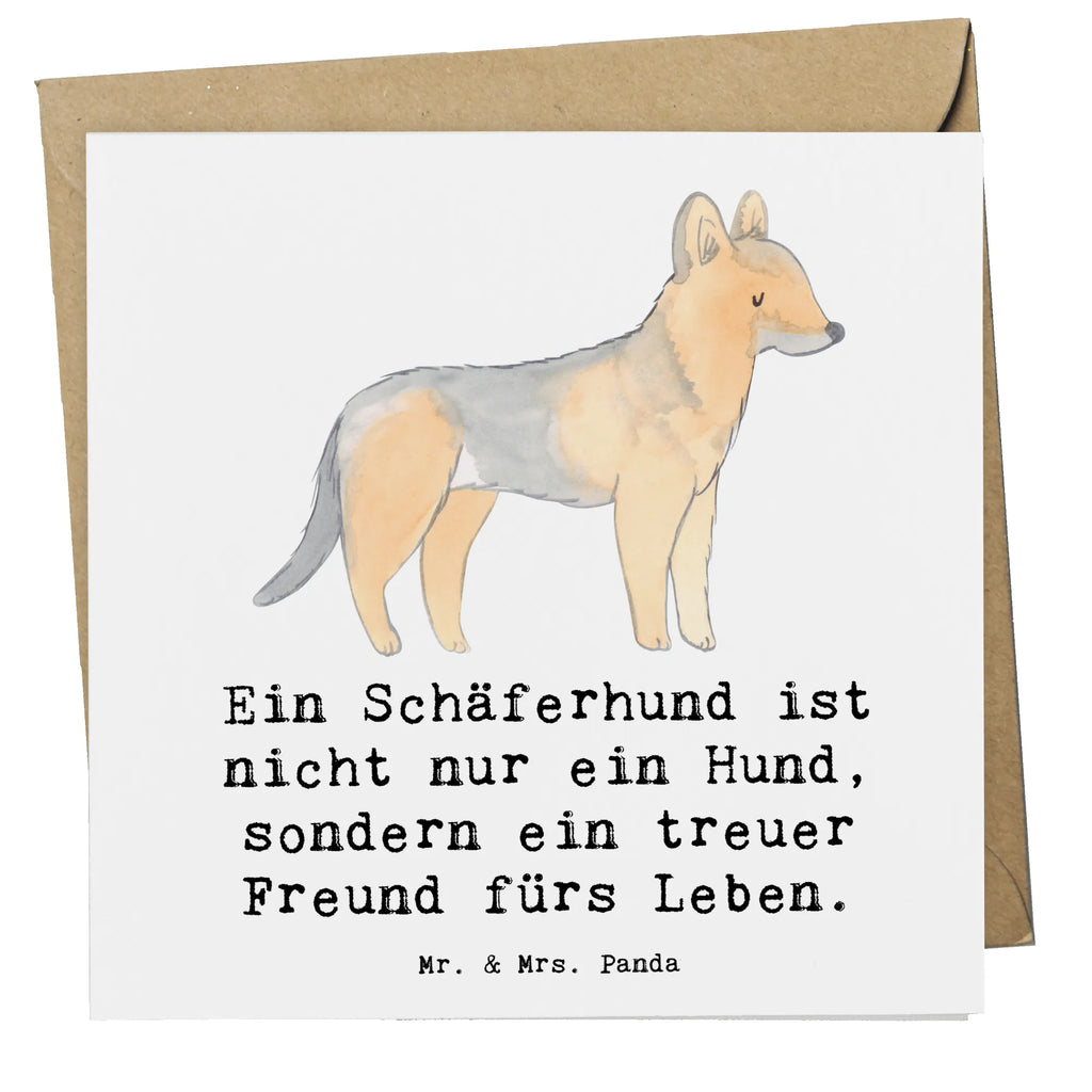 Deluxe Card Ein Schäferhund ist nicht nur ein Hund, sondern ein treuer Freund fürs Leben. Karte, Hochwertige Klappkarte, Geburtstagskarte, Einladungskarte, Glückwunschkarte, Grußkarte, Klappkarte, Hochwertige Grußkarte, Hochzeitskarte, Hund, Hunderasse, Rassehund, Hundebesitzer, Geschenk, Tierfreund, Schenken, Welpe