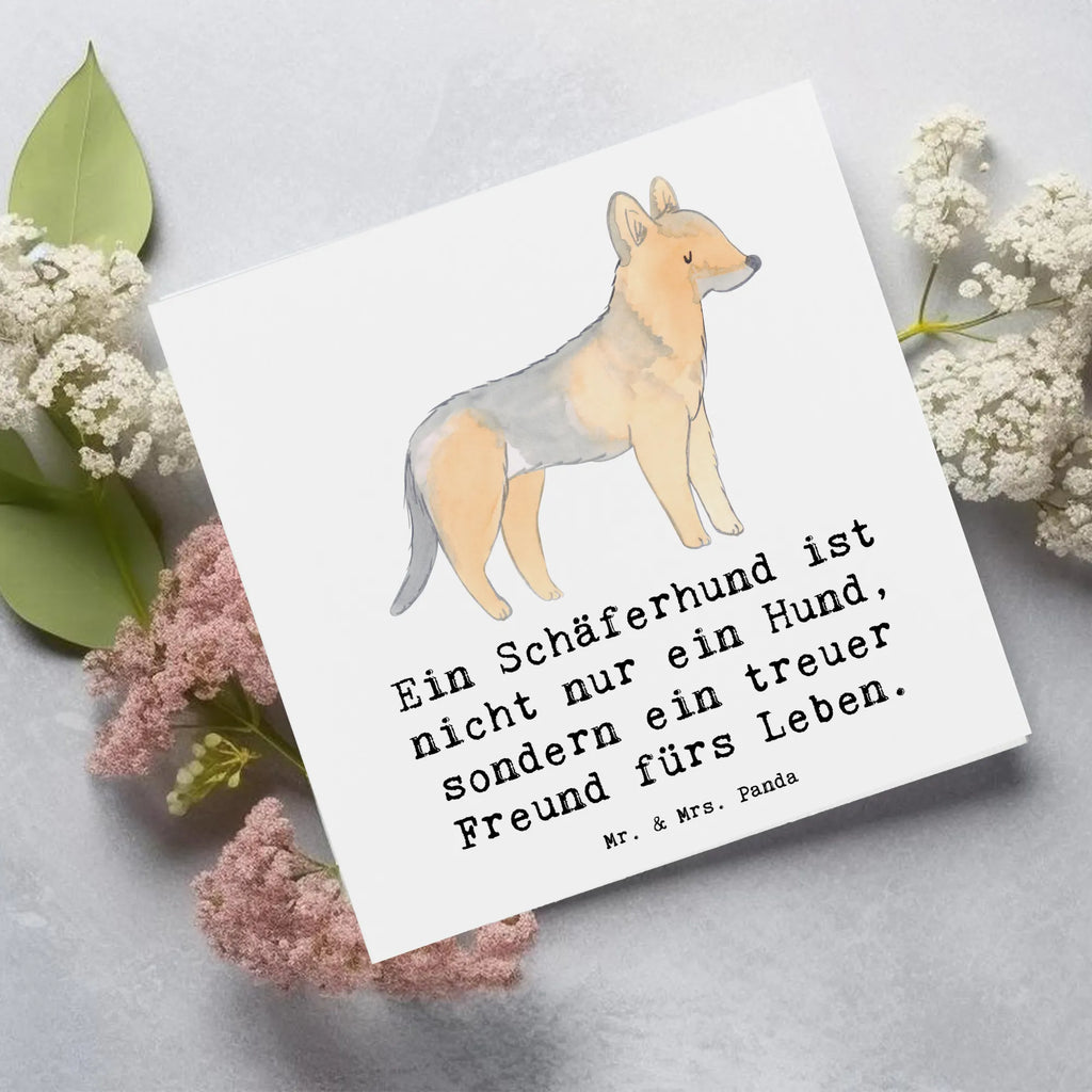 Deluxe Card Ein Schäferhund ist nicht nur ein Hund, sondern ein treuer Freund fürs Leben. Karte, Hochwertige Klappkarte, Geburtstagskarte, Einladungskarte, Glückwunschkarte, Grußkarte, Klappkarte, Hochwertige Grußkarte, Hochzeitskarte, Hund, Hunderasse, Rassehund, Hundebesitzer, Geschenk, Tierfreund, Schenken, Welpe