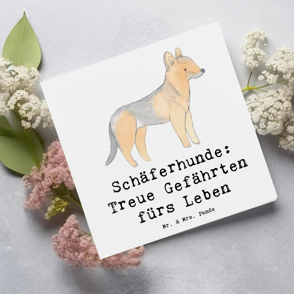 Deluxe Card Schäferhunde: Treue Gefährten fürs Leben Hochwertige Klappkarte, Karte, Klappkarte, Einladungskarte, Grußkarte, Glückwunschkarte, Hochwertige Grußkarte, Hochzeitskarte, Geburtstagskarte, Hund, Hunderasse, Rassehund, Hundebesitzer, Geschenk, Tierfreund, Schenken, Welpe