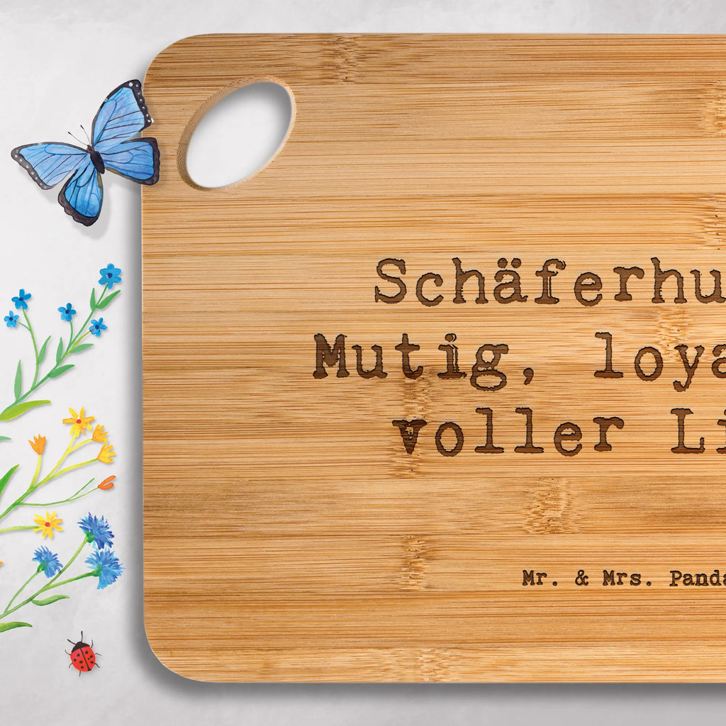 Bamboo chopping board Saying Schäferhunde: Mutig, loyal und voller Liebe carving board, dulcimer, engraving, slices, breakfast, wood, bamboo, kitchen, kitchen board, board, breakfast board, cutting board, robust, solid, cutting block, nature, Dog, dog breed, purebred dog, dog owner, gift, animal lover, giving, puppy