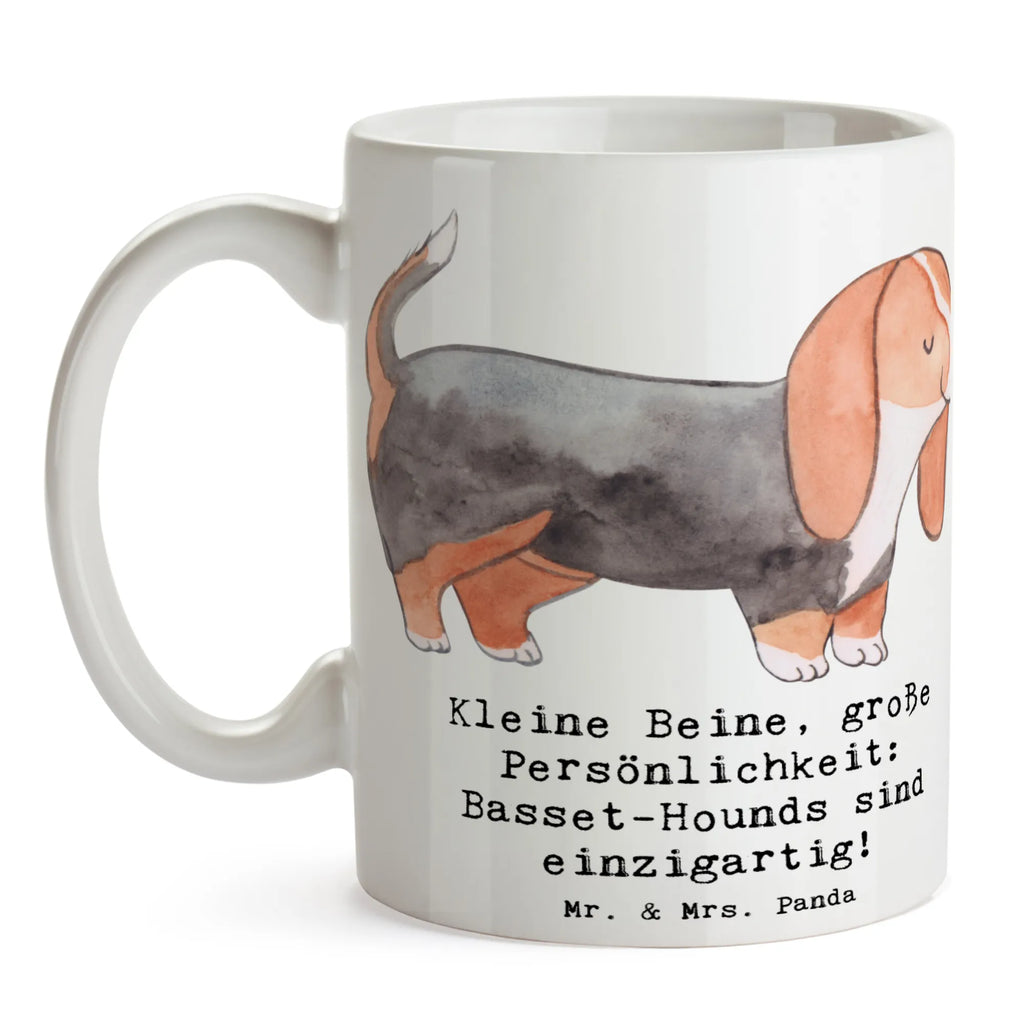 Mug Kleine Beine, große Persönlichkeit: Basset-Hounds sind einzigartig! Bürotasse, Geschenktasse, Tasse mit Motiven, Teetasse, Tasse, Tasse mit Zitaten, Keramiktasse, Porzellantasse, Kaffeetasse, Hund, Hunderasse, Rassehund, Hundebesitzer, Geschenk, Tierfreund, Schenken, Welpe