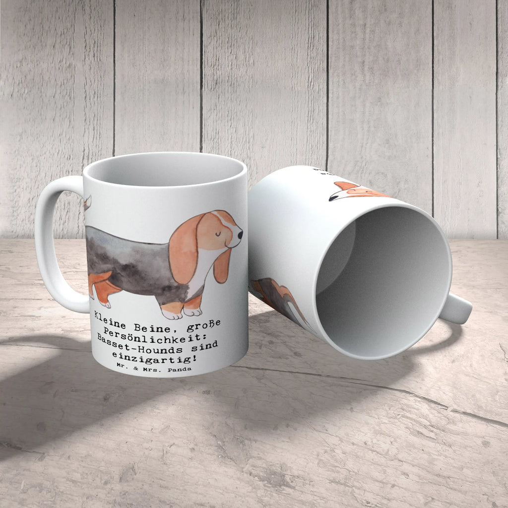 Mug Kleine Beine, große Persönlichkeit: Basset-Hounds sind einzigartig! Bürotasse, Geschenktasse, Tasse mit Motiven, Teetasse, Tasse, Tasse mit Zitaten, Keramiktasse, Porzellantasse, Kaffeetasse, Hund, Hunderasse, Rassehund, Hundebesitzer, Geschenk, Tierfreund, Schenken, Welpe