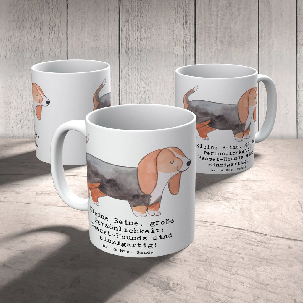 Mug Kleine Beine, große Persönlichkeit: Basset-Hounds sind einzigartig! Bürotasse, Geschenktasse, Tasse mit Motiven, Teetasse, Tasse, Tasse mit Zitaten, Keramiktasse, Porzellantasse, Kaffeetasse, Hund, Hunderasse, Rassehund, Hundebesitzer, Geschenk, Tierfreund, Schenken, Welpe