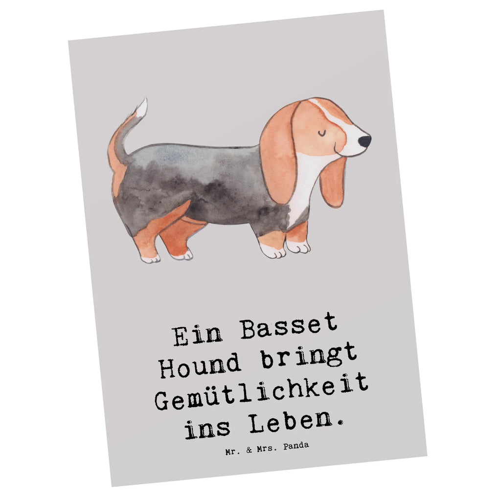 Postcard Ein Basset Hound bringt Gemütlichkeit ins Leben. Einladungskarten Geburtstag, Karte, Grußkarte, Ansichtskarten, Einladung Geburtstag, Einladungskarte, Postkarte, Dankeskarte, Einladung, Geburtstagskarte, Ansichtskarte, Geschenkkarte, Hund, Hunderasse, Rassehund, Hundebesitzer, Geschenk, Tierfreund, Schenken, Welpe