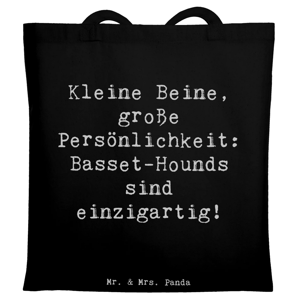Tote bag Saying Kleine Beine, große Persönlichkeit: Basset-Hounds sind einzigartig! Beuteltasche, Beutel, Einkaufstasche, Jutebeutel, Stoffbeutel, Tasche, Shopper, Umhängetasche, Strandtasche, Schultertasche, Stofftasche, Tragetasche, Badetasche, Jutetasche, Einkaufstüte, Laptoptasche, Hund, Hunderasse, Rassehund, Hundebesitzer, Geschenk, Tierfreund, Schenken, Welpe