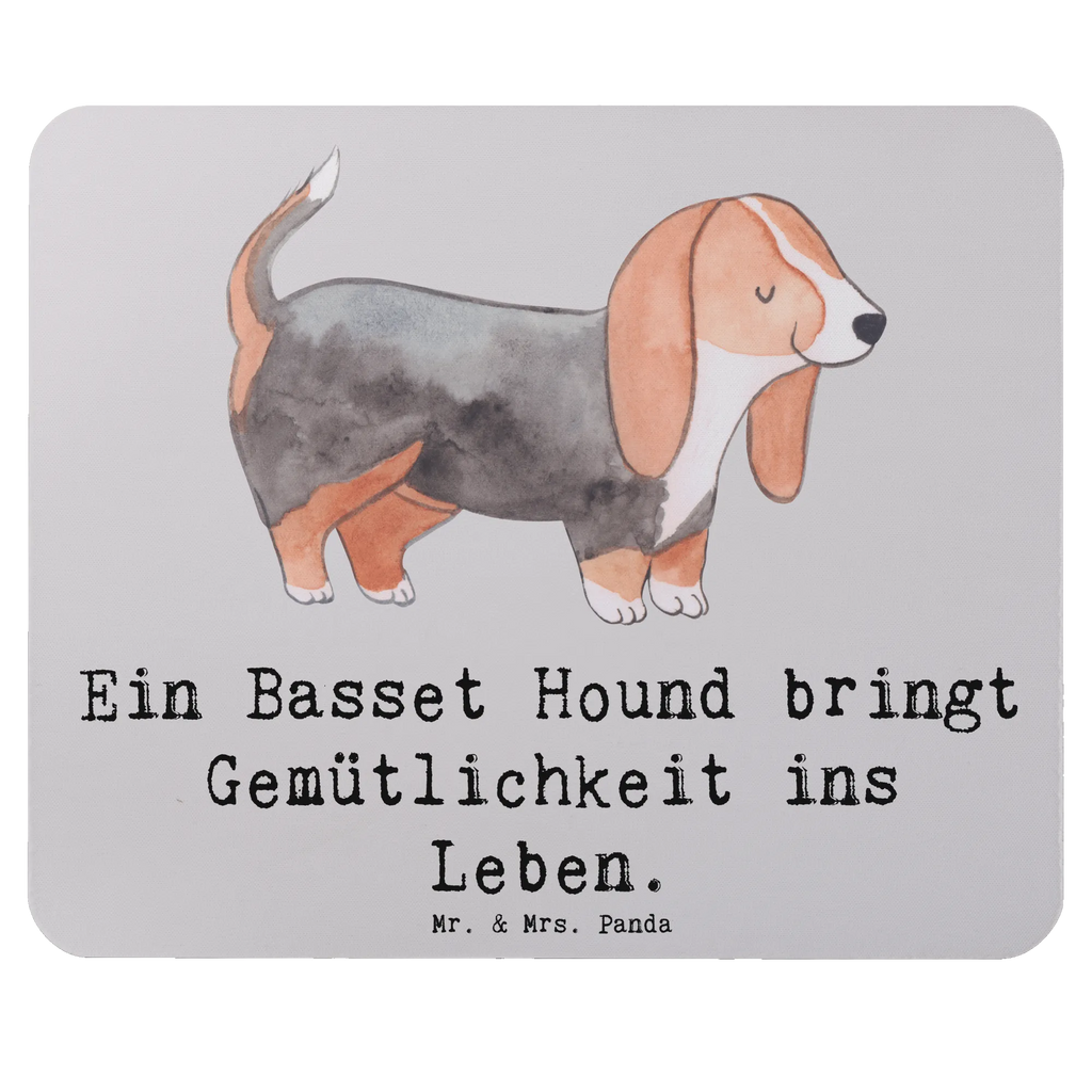 Mouse mat Ein Basset Hound bringt Gemütlichkeit ins Leben. PC Zubehör, Mauspad, Mausunterlage, Einzigartiges Mauspad, Computer zubehör, Designer Mauspad, Arbeitszimmer, Büroausstattung, Mauspad Büro, Mousepad, Hund, Hunderasse, Rassehund, Hundebesitzer, Geschenk, Tierfreund, Schenken, Welpe