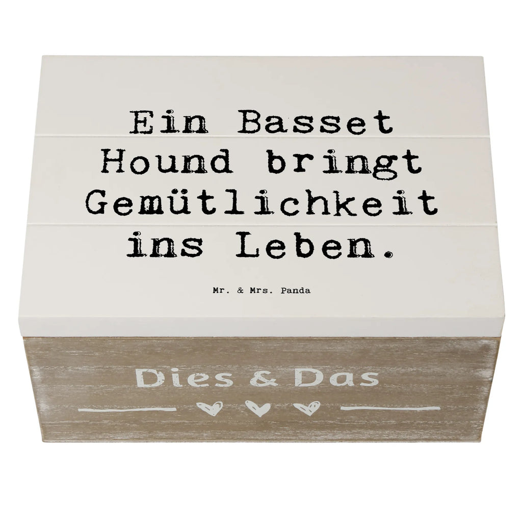Holzkiste Spruch Basset Hound Gemütlichkeit Geschenkdose, Kiste, Holzkiste, Dekokiste, Geschenkbox, Schatulle, XXL, Erinnerungsbox, Schatzkiste, Truhe, Aufbewahrungsbox, Erinnerungskiste, Hund, Hunderasse, Rassehund, Hundebesitzer, Geschenk, Tierfreund, Schenken, Welpe