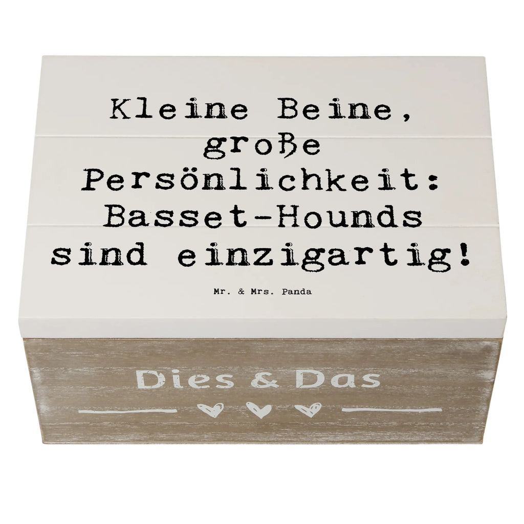 Holzkiste Spruch Basset Hound Persönlichkeit Erinnerungskiste, Erinnerungsbox, Geschenkbox, Truhe, XXL, Aufbewahrungsbox, Dekokiste, Schatzkiste, Schatulle, Holzkiste, Geschenkdose, Kiste, Hund, Hunderasse, Rassehund, Hundebesitzer, Geschenk, Tierfreund, Schenken, Welpe