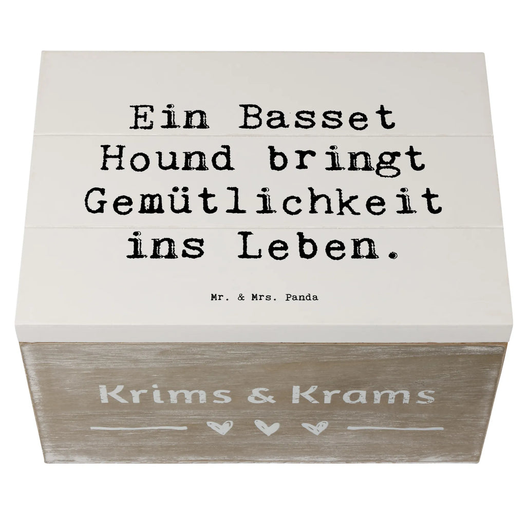 Holzkiste Spruch Basset Hound Gemütlichkeit Geschenkdose, Kiste, Holzkiste, Dekokiste, Geschenkbox, Schatulle, XXL, Erinnerungsbox, Schatzkiste, Truhe, Aufbewahrungsbox, Erinnerungskiste, Hund, Hunderasse, Rassehund, Hundebesitzer, Geschenk, Tierfreund, Schenken, Welpe