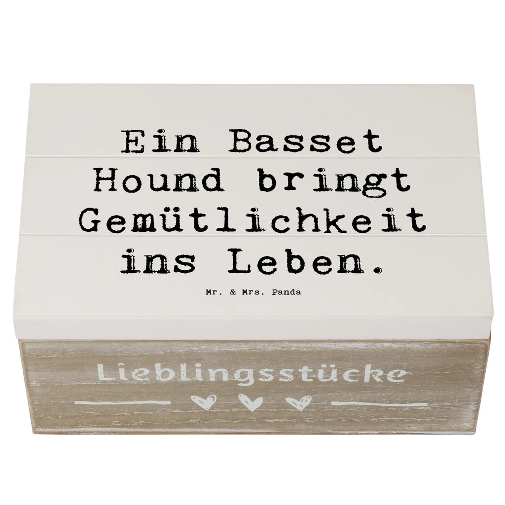 Holzkiste Spruch Basset Hound Gemütlichkeit Geschenkdose, Kiste, Holzkiste, Dekokiste, Geschenkbox, Schatulle, XXL, Erinnerungsbox, Schatzkiste, Truhe, Aufbewahrungsbox, Erinnerungskiste, Hund, Hunderasse, Rassehund, Hundebesitzer, Geschenk, Tierfreund, Schenken, Welpe