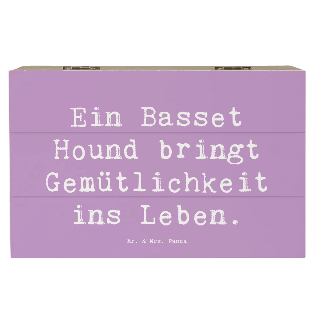 Holzkiste Spruch Basset Hound Gemütlichkeit Geschenkdose, Kiste, Holzkiste, Dekokiste, Geschenkbox, Schatulle, XXL, Erinnerungsbox, Schatzkiste, Truhe, Aufbewahrungsbox, Erinnerungskiste, Hund, Hunderasse, Rassehund, Hundebesitzer, Geschenk, Tierfreund, Schenken, Welpe