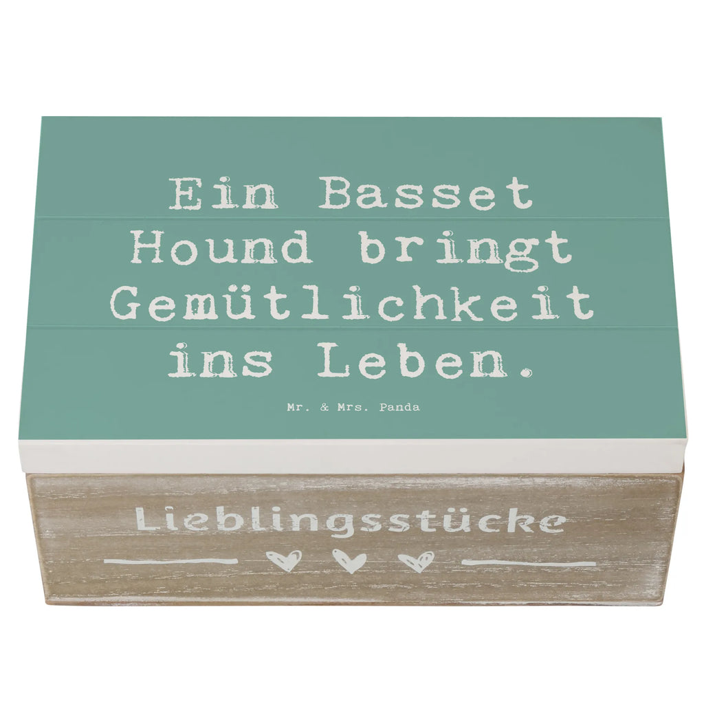 Holzkiste Spruch Basset Hound Gemütlichkeit Geschenkdose, Kiste, Holzkiste, Dekokiste, Geschenkbox, Schatulle, XXL, Erinnerungsbox, Schatzkiste, Truhe, Aufbewahrungsbox, Erinnerungskiste, Hund, Hunderasse, Rassehund, Hundebesitzer, Geschenk, Tierfreund, Schenken, Welpe