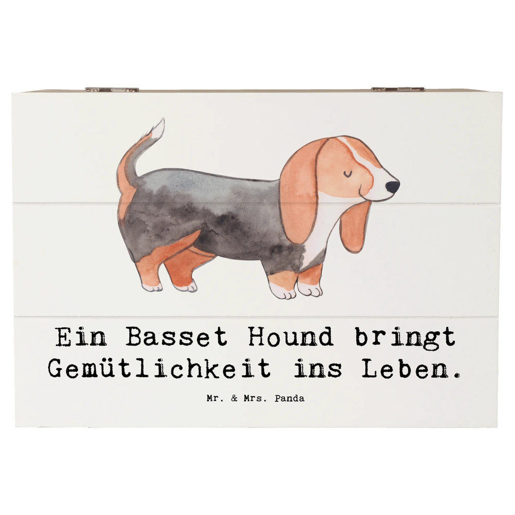 Holzkiste Basset Hound Gemütlichkeit Aufbewahrungsbox, XXL, Erinnerungsbox, Geschenkbox, Kiste, Schatulle, Truhe, Erinnerungskiste, Holzkiste, Schatzkiste, Geschenkdose, Dekokiste, Hund, Hunderasse, Rassehund, Hundebesitzer, Geschenk, Tierfreund, Schenken, Welpe
