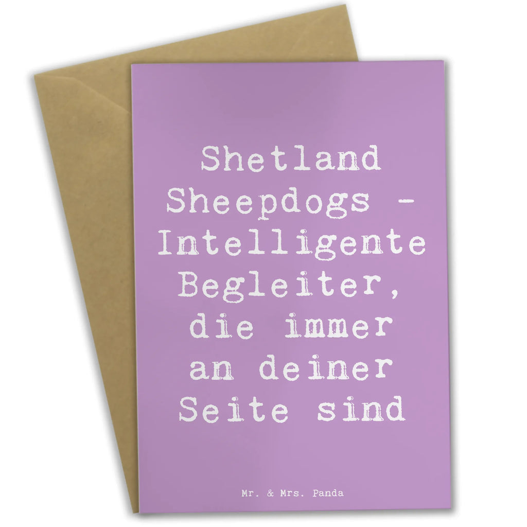Greetings card Saying Shetland Sheepdogs - Intelligente Begleiter, die immer an deiner Seite sind Klappkarte, Karte, Einladungskarte, Glückwunschkarte, Grußkarte, Hochzeitskarte, Geburtstagskarte, Ansichtskarten, Hund, Hunderasse, Rassehund, Hundebesitzer, Geschenk, Tierfreund, Schenken, Welpe