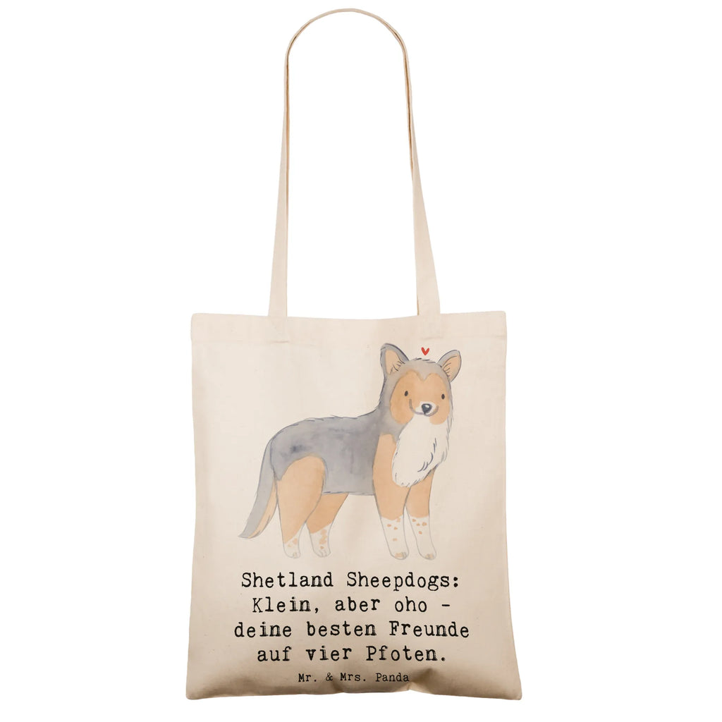 Tote bag Shetland Sheepdogs: Klein, aber oho - deine besten Freunde auf vier Pfoten. Stoffbeutel, Beuteltasche, Jutetasche, Tasche, Einkaufstasche, Beutel, Strandtasche, Badetasche, Einkaufstüte, Schultertasche, Laptoptasche, Shopper, Tragetasche, Umhängetasche, Stofftasche, Jutebeutel, Hund, Hunderasse, Rassehund, Hundebesitzer, Geschenk, Tierfreund, Schenken, Welpe
