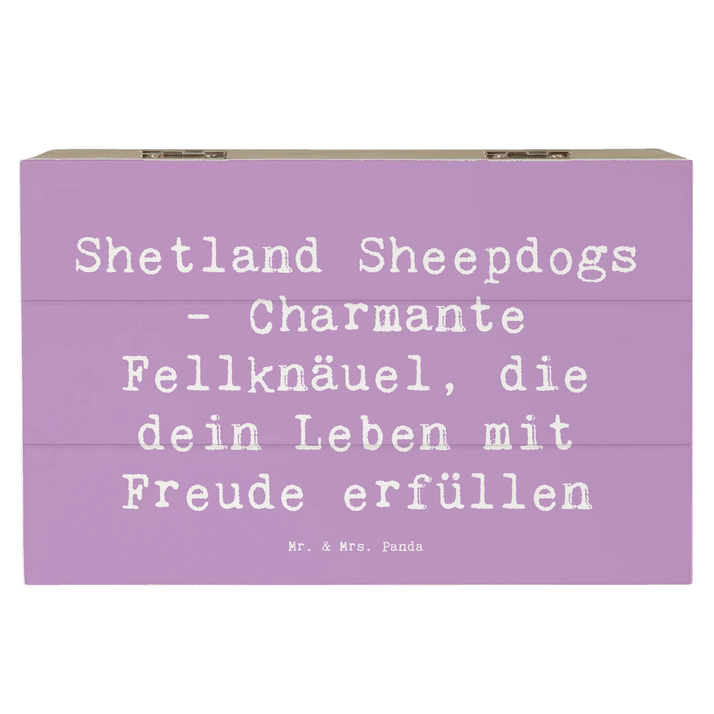 Holzkiste Spruch Shetland Sheepdog Glücksbringer Erinnerungskiste, Erinnerungsbox, Holzkiste, Truhe, Schatzkiste, XXL, Geschenkdose, Dekokiste, Aufbewahrungsbox, Geschenkbox, Schatulle, Kiste, Hund, Hunderasse, Rassehund, Hundebesitzer, Geschenk, Tierfreund, Schenken, Welpe
