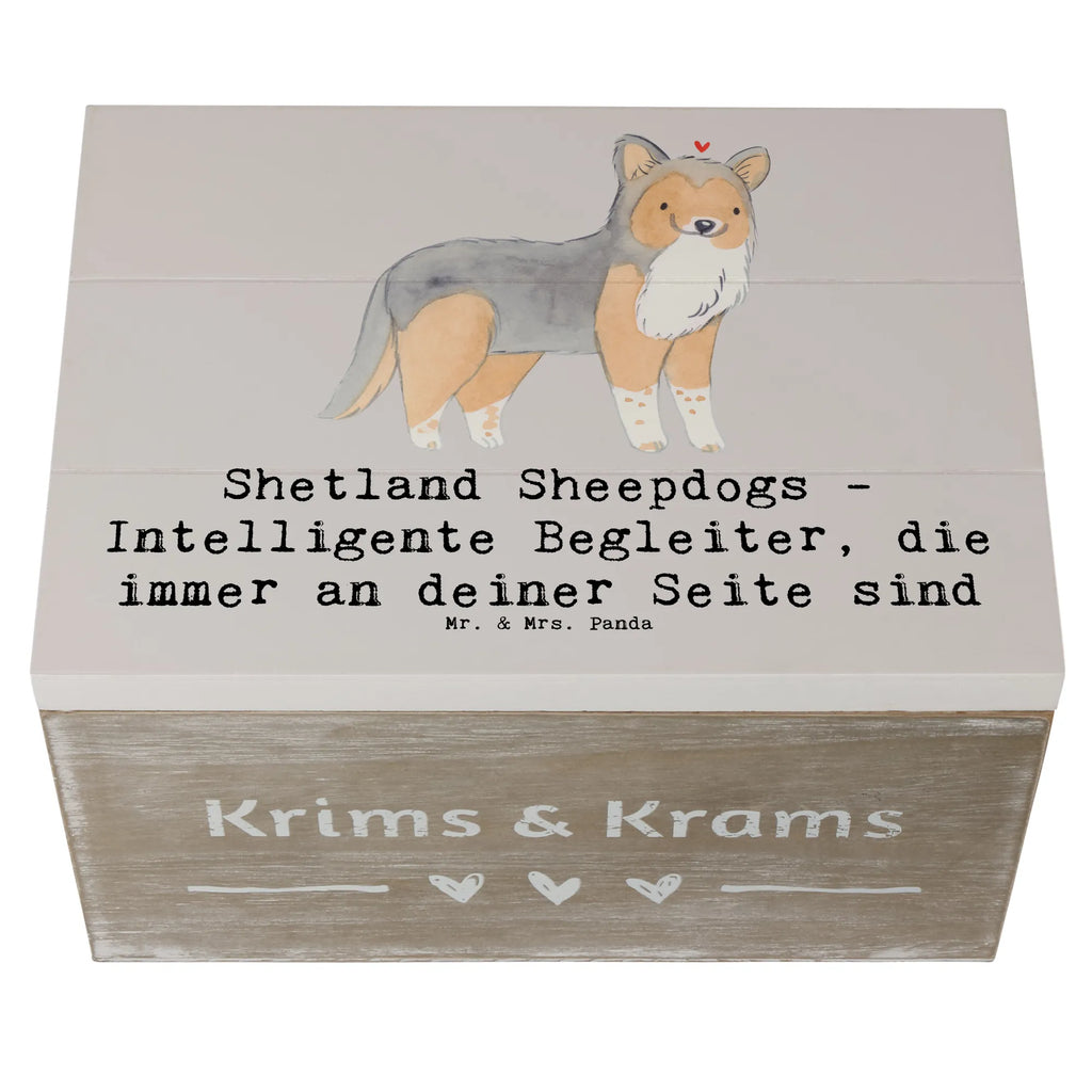 Holzkiste Shetland Sheepdog Freund Dekokiste, Schatulle, Geschenkdose, Truhe, Schatzkiste, Holzkiste, Geschenkbox, Aufbewahrungsbox, Erinnerungskiste, Erinnerungsbox, Kiste, XXL, Hund, Hunderasse, Rassehund, Hundebesitzer, Geschenk, Tierfreund, Schenken, Welpe
