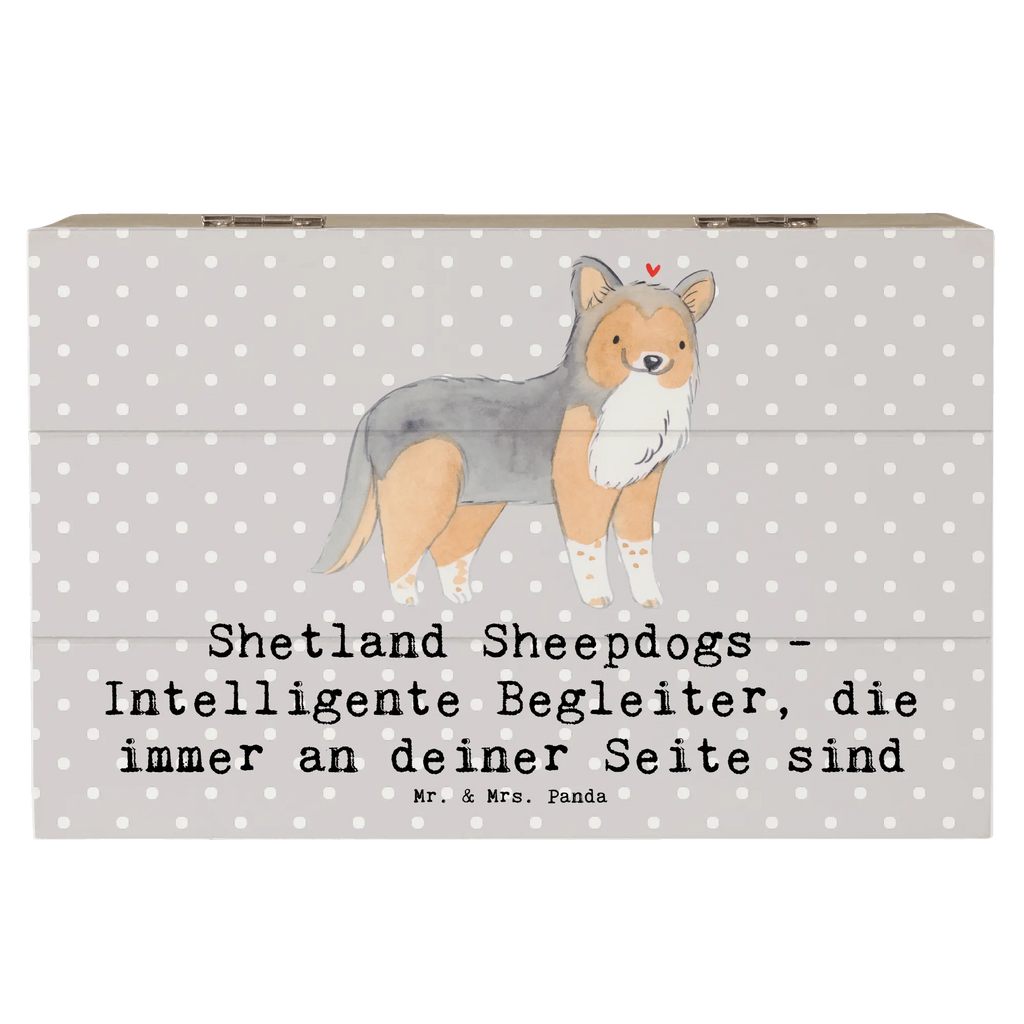 Holzkiste Shetland Sheepdog Freund Dekokiste, Schatulle, Geschenkdose, Truhe, Schatzkiste, Holzkiste, Geschenkbox, Aufbewahrungsbox, Erinnerungskiste, Erinnerungsbox, Kiste, XXL, Hund, Hunderasse, Rassehund, Hundebesitzer, Geschenk, Tierfreund, Schenken, Welpe