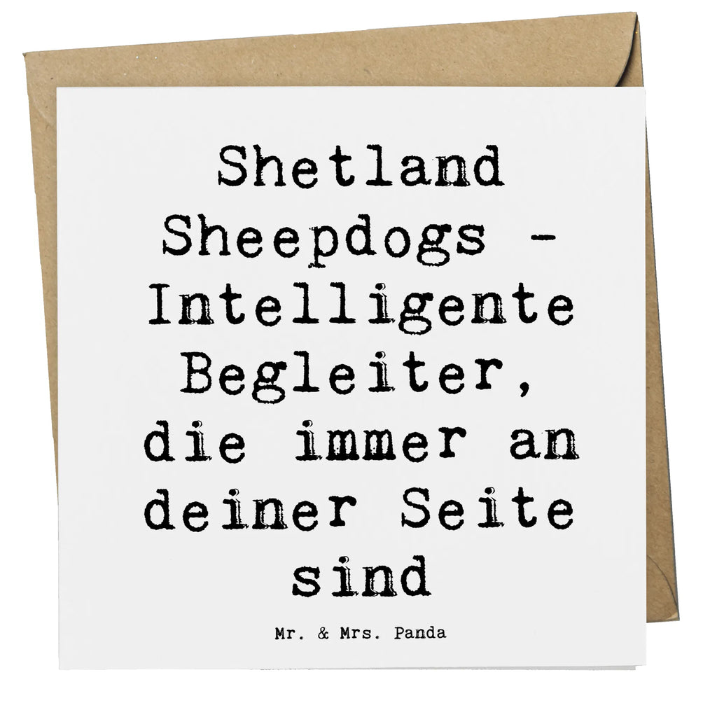Deluxe Card Saying Shetland Sheepdogs - Intelligente Begleiter, die immer an deiner Seite sind Hochwertige Klappkarte, Klappkarte, Hochzeitskarte, Karte, Hochwertige Grußkarte, Glückwunschkarte, Geburtstagskarte, Einladungskarte, Grußkarte, Hund, Hunderasse, Rassehund, Hundebesitzer, Geschenk, Tierfreund, Schenken, Welpe
