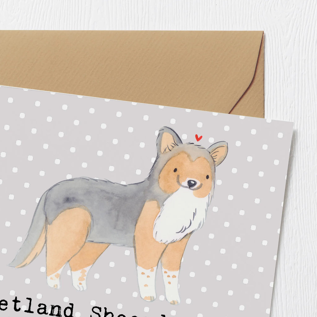 Deluxe Card Shetland Sheepdogs - Charmante Fellknäuel, die dein Leben mit Freude erfüllen Grußkarte, Glückwunschkarte, Einladungskarte, Hochwertige Klappkarte, Klappkarte, Hochwertige Grußkarte, Karte, Hochzeitskarte, Geburtstagskarte, Hund, Hunderasse, Rassehund, Hundebesitzer, Geschenk, Tierfreund, Schenken, Welpe