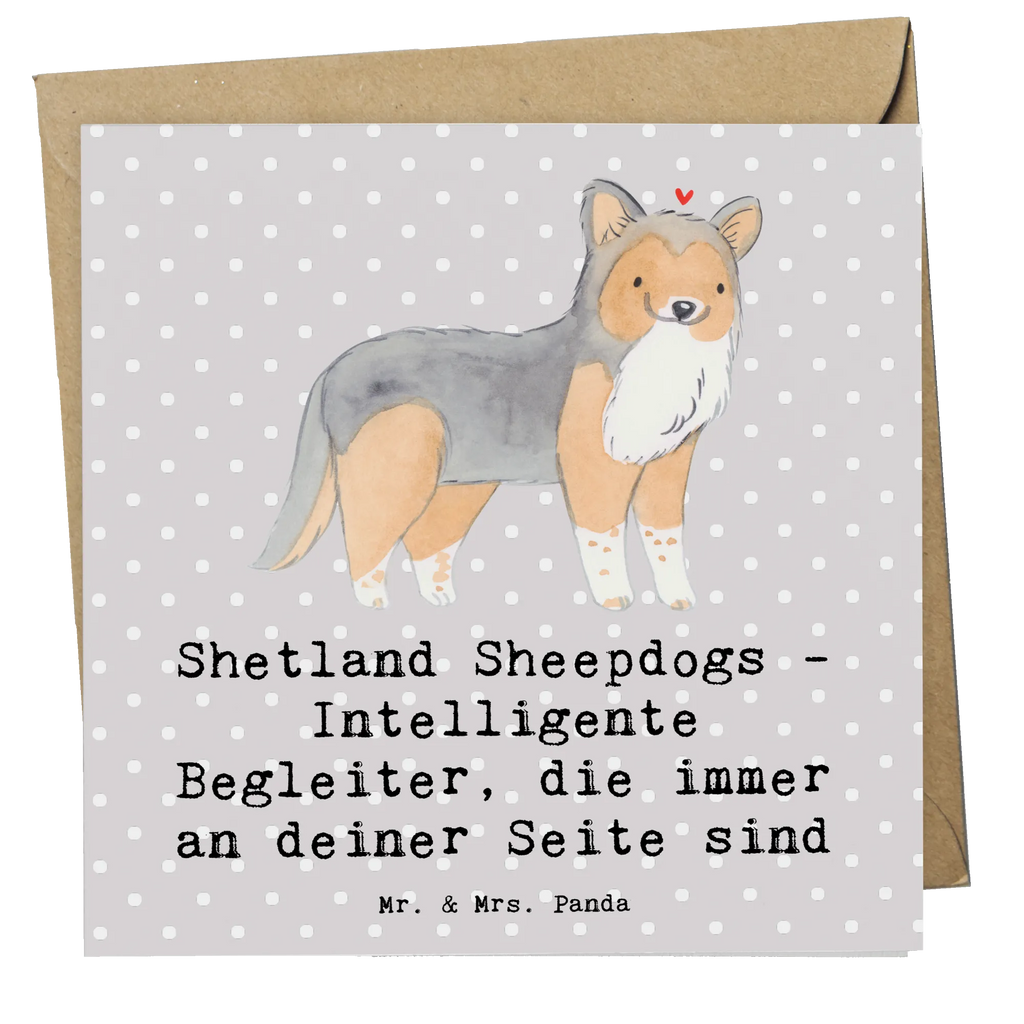 Deluxe Card Shetland Sheepdogs - Intelligente Begleiter, die immer an deiner Seite sind Karte, Einladungskarte, Geburtstagskarte, Glückwunschkarte, Klappkarte, Hochwertige Klappkarte, Hochzeitskarte, Hochwertige Grußkarte, Grußkarte, Hund, Hunderasse, Rassehund, Hundebesitzer, Geschenk, Tierfreund, Schenken, Welpe