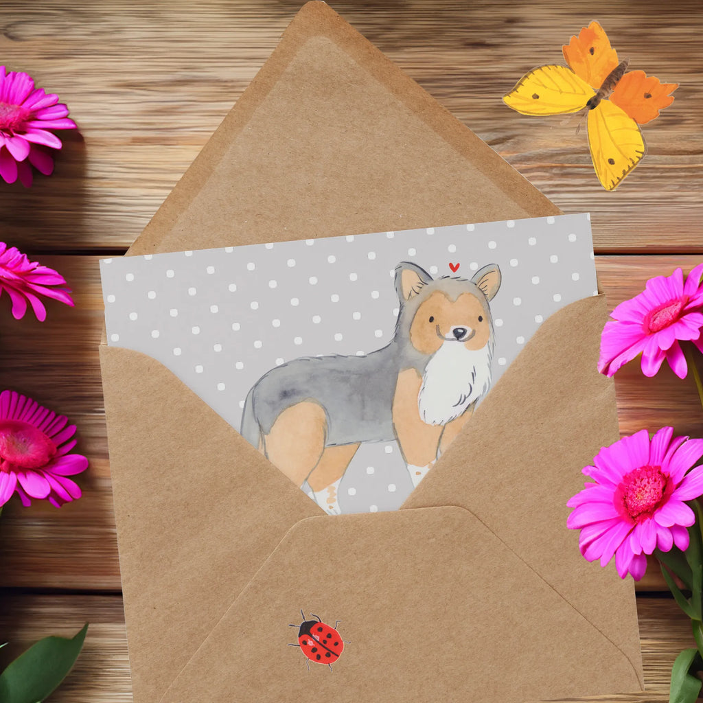 Deluxe Card Shetland Sheepdogs - Intelligente Begleiter, die immer an deiner Seite sind Karte, Einladungskarte, Geburtstagskarte, Glückwunschkarte, Klappkarte, Hochwertige Klappkarte, Hochzeitskarte, Hochwertige Grußkarte, Grußkarte, Hund, Hunderasse, Rassehund, Hundebesitzer, Geschenk, Tierfreund, Schenken, Welpe