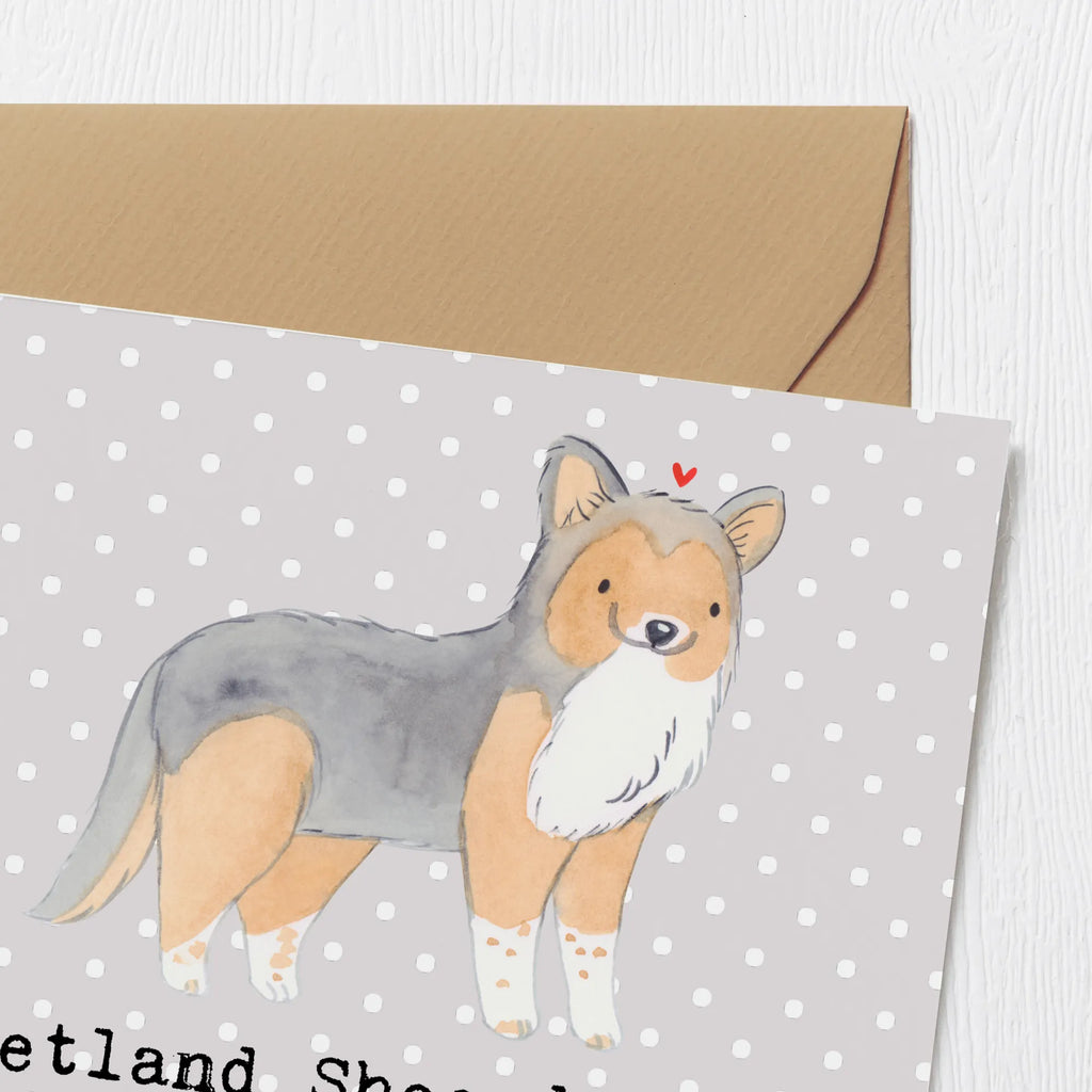 Deluxe Card Shetland Sheepdogs - Intelligente Begleiter, die immer an deiner Seite sind Karte, Einladungskarte, Geburtstagskarte, Glückwunschkarte, Klappkarte, Hochwertige Klappkarte, Hochzeitskarte, Hochwertige Grußkarte, Grußkarte, Hund, Hunderasse, Rassehund, Hundebesitzer, Geschenk, Tierfreund, Schenken, Welpe