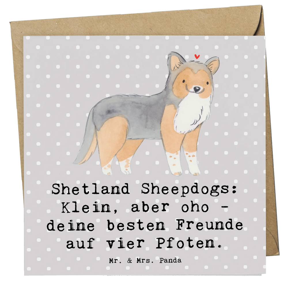 Deluxe Card Shetland Sheepdogs: Klein, aber oho - deine besten Freunde auf vier Pfoten. Karte, Glückwunschkarte, Hochwertige Klappkarte, Hochwertige Grußkarte, Hochzeitskarte, Einladungskarte, Klappkarte, Grußkarte, Geburtstagskarte, Hund, Hunderasse, Rassehund, Hundebesitzer, Geschenk, Tierfreund, Schenken, Welpe