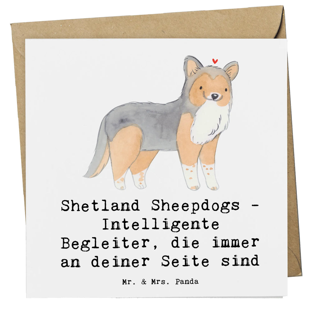 Deluxe Card Shetland Sheepdogs - Intelligente Begleiter, die immer an deiner Seite sind Karte, Einladungskarte, Geburtstagskarte, Glückwunschkarte, Klappkarte, Hochwertige Klappkarte, Hochzeitskarte, Hochwertige Grußkarte, Grußkarte, Hund, Hunderasse, Rassehund, Hundebesitzer, Geschenk, Tierfreund, Schenken, Welpe