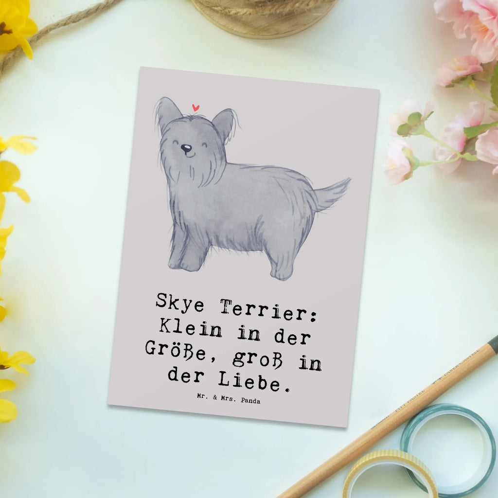 Postkarte Skye Terrier Liebe Ansichtskarten, Dankeskarte, Grußkarte, Geschenkkarte, Ansichtskarte, Karte, Einladungskarten Geburtstag, Einladung Geburtstag, Geburtstagskarte, Einladungskarte, Einladung, Postkarte, Hund, Hunderasse, Rassehund, Hundebesitzer, Geschenk, Tierfreund, Schenken, Welpe