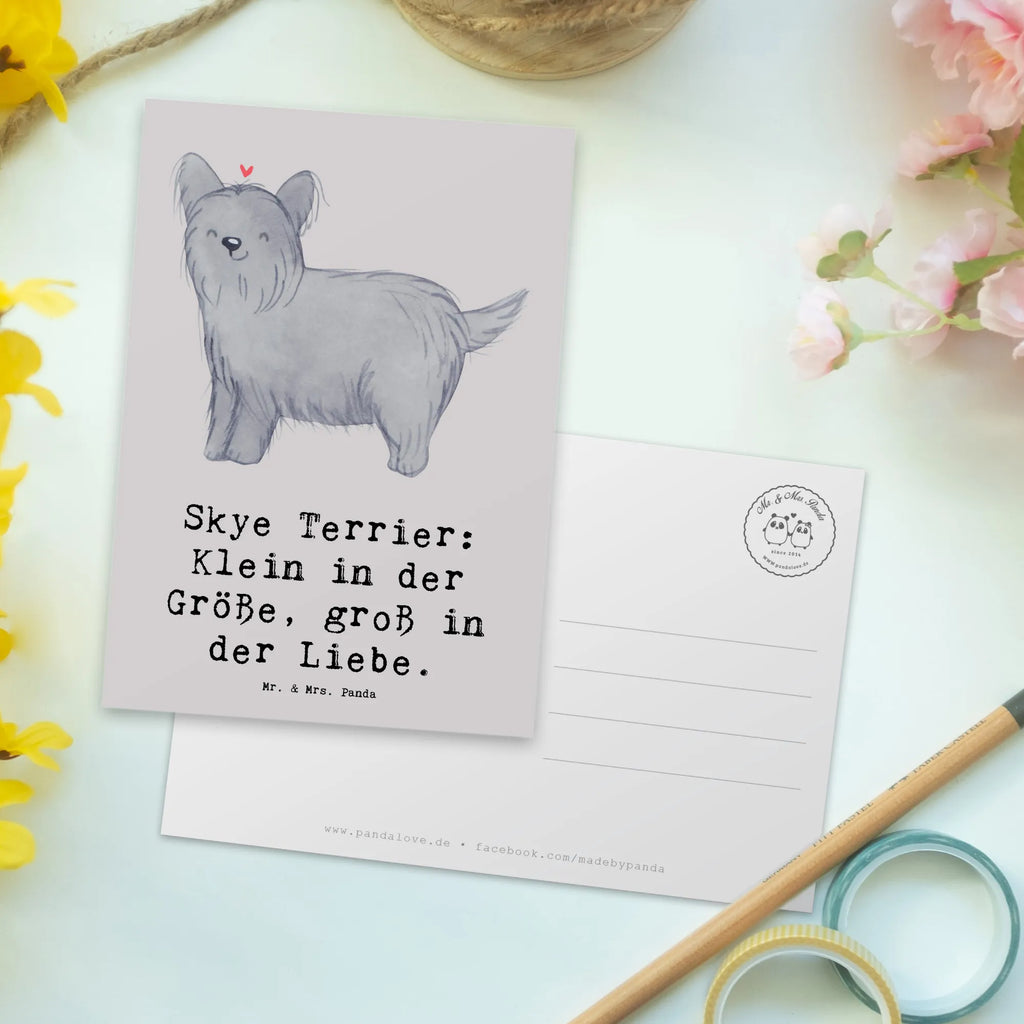 Postkarte Skye Terrier Liebe Ansichtskarten, Dankeskarte, Grußkarte, Geschenkkarte, Ansichtskarte, Karte, Einladungskarten Geburtstag, Einladung Geburtstag, Geburtstagskarte, Einladungskarte, Einladung, Postkarte, Hund, Hunderasse, Rassehund, Hundebesitzer, Geschenk, Tierfreund, Schenken, Welpe