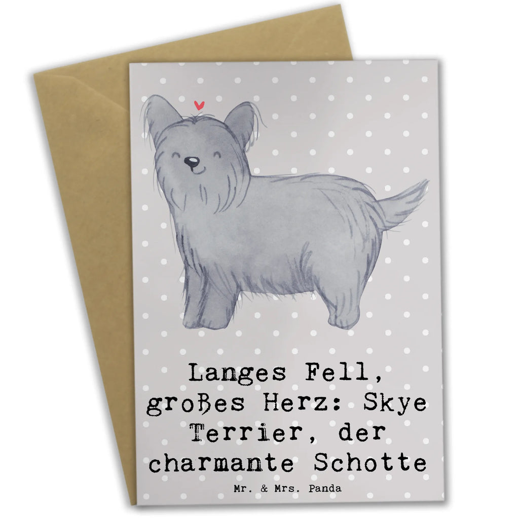 Greetings card Langes Fell, großes Herz: Skye Terrier, der charmante Schotte Karte, Geburtstagskarte, Grußkarte, Ansichtskarten, Einladungskarte, Klappkarte, Hochzeitskarte, Glückwunschkarte, Hund, Hunderasse, Rassehund, Hundebesitzer, Geschenk, Tierfreund, Schenken, Welpe