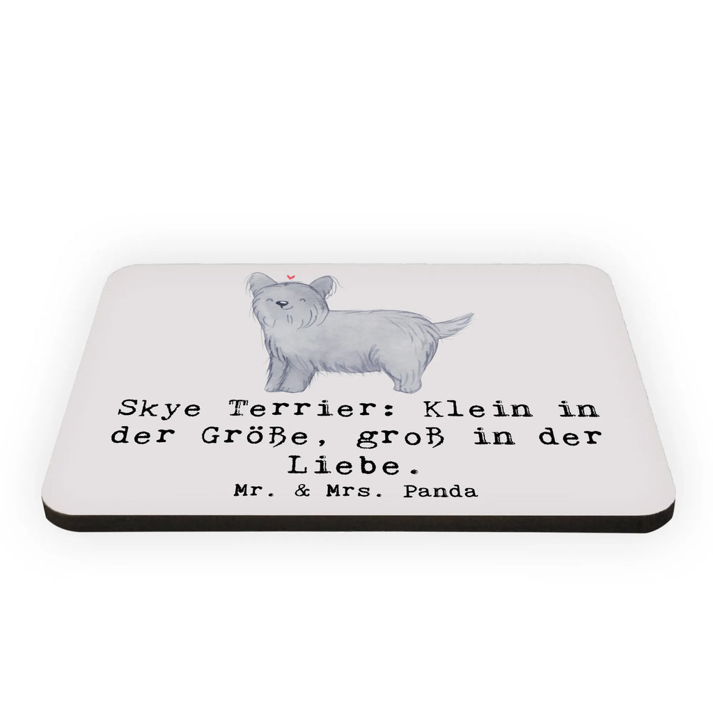 Magnet Skye Terrier: Klein in der Größe, groß in der Liebe. Notiz Magnet, Souvenir Magnet, Dekomagnet, Whiteboard Magnet, Pinnwandmagnet, Motivmagnete, Kühlschrankmagnet, Kühlschrank Dekoration, Hund, Hunderasse, Rassehund, Hundebesitzer, Geschenk, Tierfreund, Schenken, Welpe