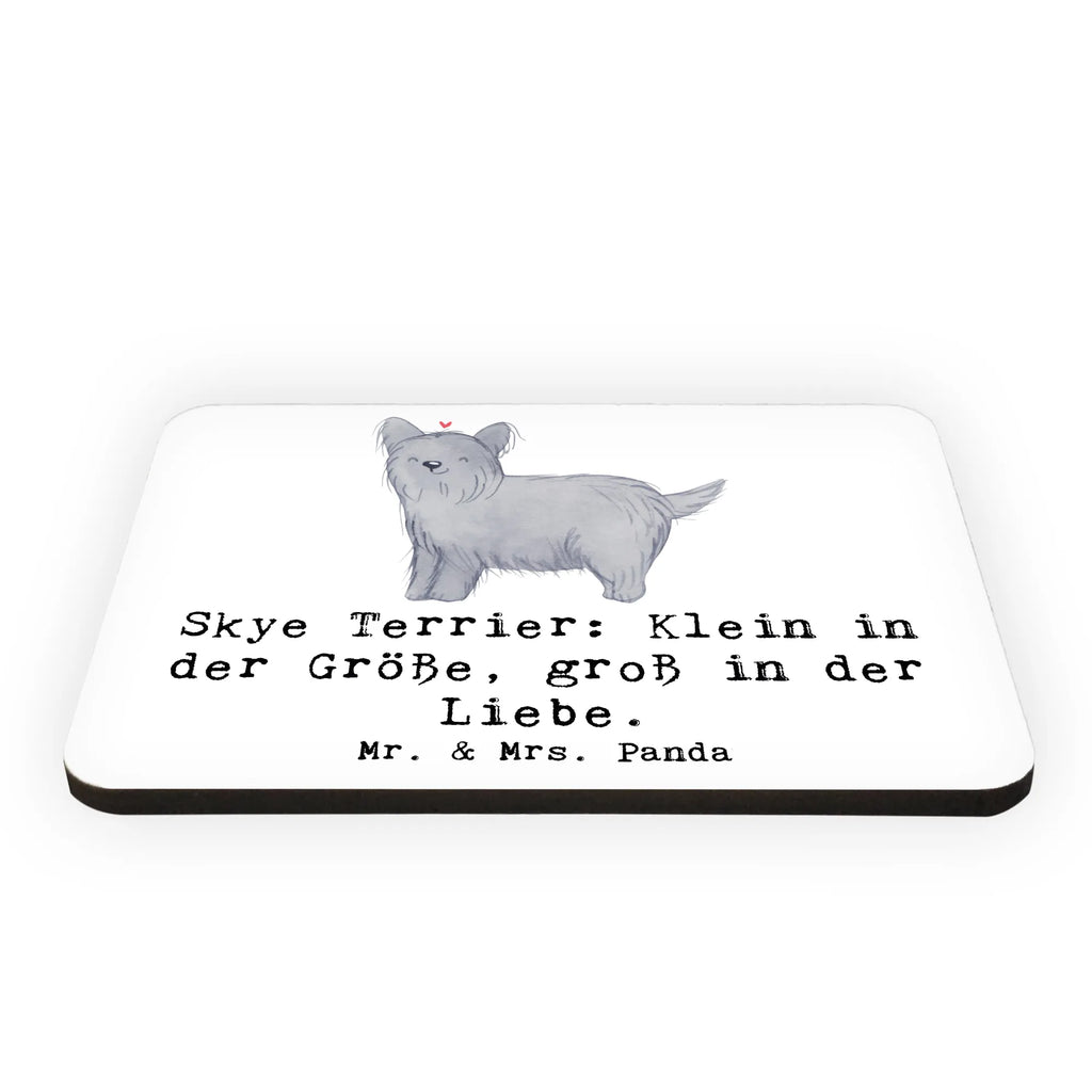 Magnet Skye Terrier: Klein in der Größe, groß in der Liebe. Notiz Magnet, Souvenir Magnet, Dekomagnet, Whiteboard Magnet, Pinnwandmagnet, Motivmagnete, Kühlschrankmagnet, Kühlschrank Dekoration, Hund, Hunderasse, Rassehund, Hundebesitzer, Geschenk, Tierfreund, Schenken, Welpe