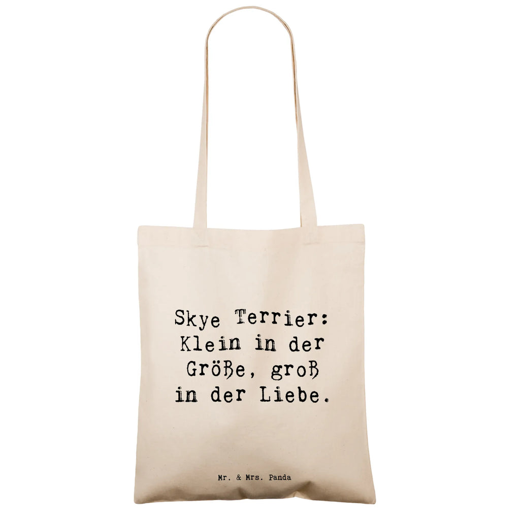 Tragetasche Spruch Skye Terrier Liebe Stoffbeutel, Stofftasche, Jutebeutel, Shopper, Schultertasche, Umhängetasche, Beuteltasche, Jutetasche, Einkaufstasche, Einkaufstüte, Laptoptasche, Beutel, Strandtasche, Tragetasche, Badetasche, Tasche, Hund, Hunderasse, Rassehund, Hundebesitzer, Geschenk, Tierfreund, Schenken, Welpe