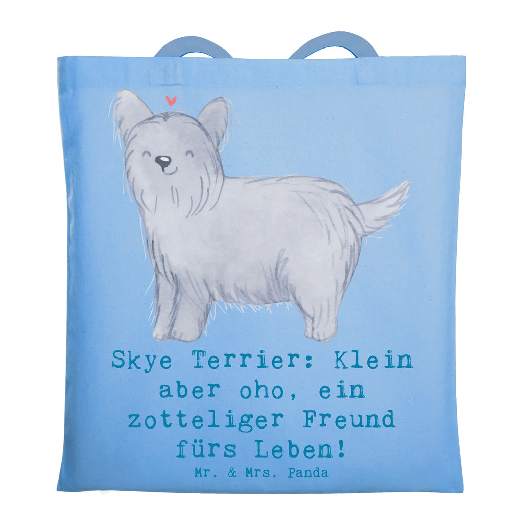 Tote bag Skye Terrier: Klein aber oho, ein zotteliger Freund fürs Leben! Laptoptasche, Tragetasche, Jutebeutel, Shopper, Strandtasche, Einkaufstasche, Schultertasche, Badetasche, Umhängetasche, Beutel, Beuteltasche, Tasche, Stoffbeutel, Jutetasche, Stofftasche, Einkaufstüte, Hund, Hunderasse, Rassehund, Hundebesitzer, Geschenk, Tierfreund, Schenken, Welpe