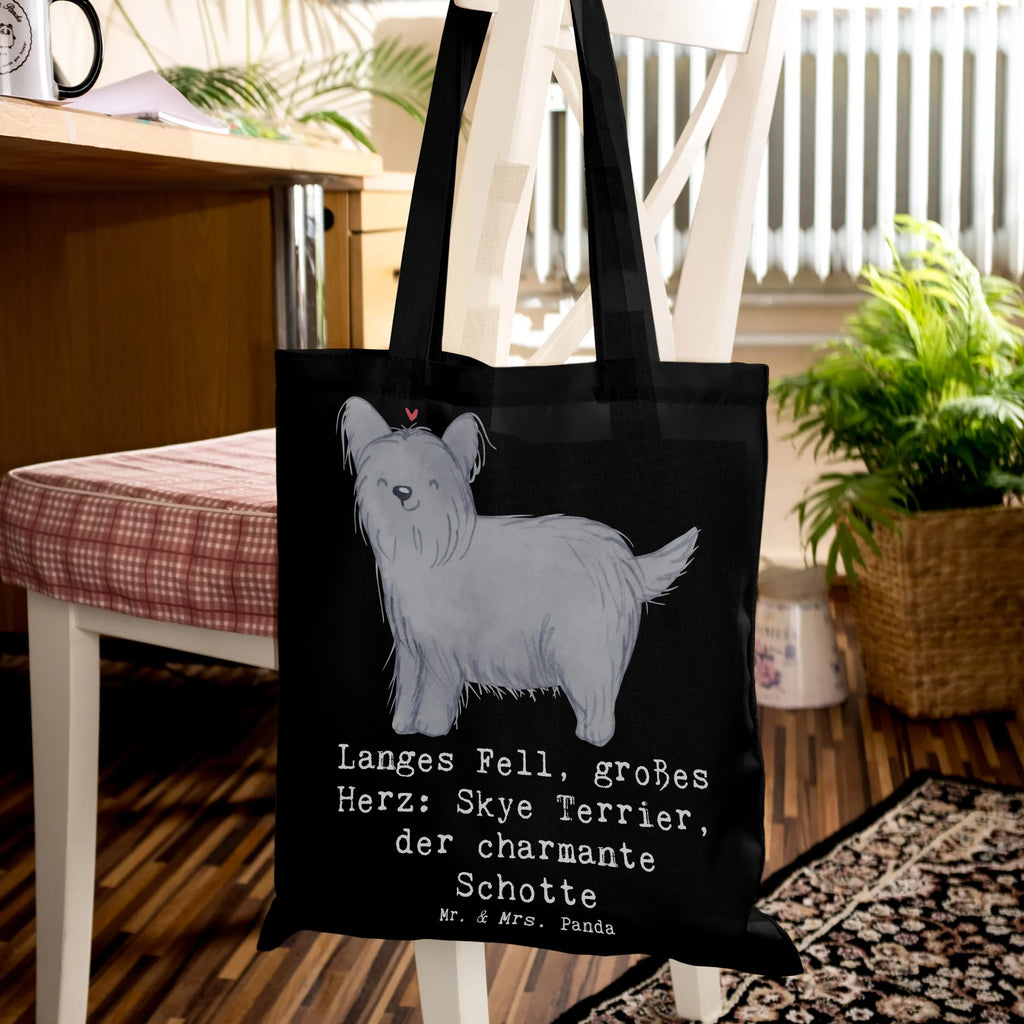 Tragetasche Skye Terrier Badetasche, Schultertasche, Einkaufstüte, Strandtasche, Tragetasche, Stoffbeutel, Laptoptasche, Jutetasche, Stofftasche, Umhängetasche, Einkaufstasche, Beuteltasche, Beutel, Jutebeutel, Shopper, Tasche, Hund, Hunderasse, Rassehund, Hundebesitzer, Geschenk, Tierfreund, Schenken, Welpe