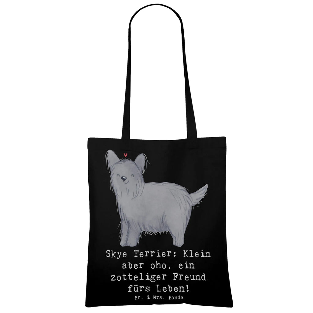 Tote bag Skye Terrier: Klein aber oho, ein zotteliger Freund fürs Leben! Laptoptasche, Tragetasche, Jutebeutel, Shopper, Strandtasche, Einkaufstasche, Schultertasche, Badetasche, Umhängetasche, Beutel, Beuteltasche, Tasche, Stoffbeutel, Jutetasche, Stofftasche, Einkaufstüte, Hund, Hunderasse, Rassehund, Hundebesitzer, Geschenk, Tierfreund, Schenken, Welpe