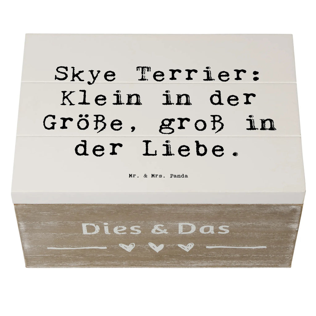 Holzkiste Spruch Skye Terrier Liebe XXL, Truhe, Holzkiste, Schatzkiste, Aufbewahrungsbox, Dekokiste, Erinnerungsbox, Kiste, Geschenkbox, Geschenkdose, Schatulle, Erinnerungskiste, Hund, Hunderasse, Rassehund, Hundebesitzer, Geschenk, Tierfreund, Schenken, Welpe