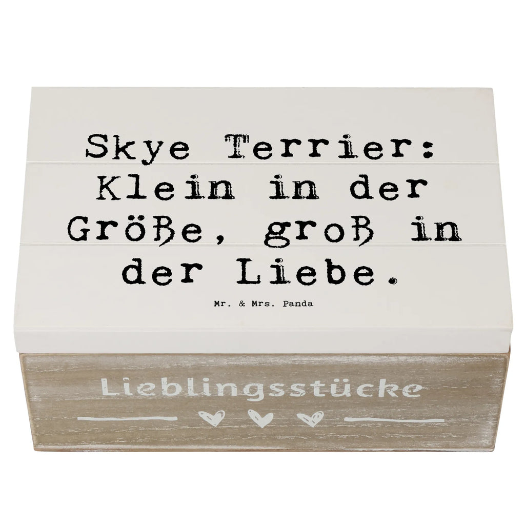 Holzkiste Spruch Skye Terrier Liebe XXL, Truhe, Holzkiste, Schatzkiste, Aufbewahrungsbox, Dekokiste, Erinnerungsbox, Kiste, Geschenkbox, Geschenkdose, Schatulle, Erinnerungskiste, Hund, Hunderasse, Rassehund, Hundebesitzer, Geschenk, Tierfreund, Schenken, Welpe