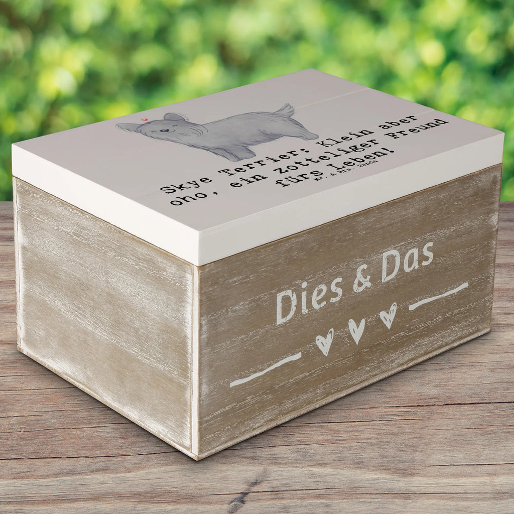 Holzkiste Skye Terrier Freund XXL, Schatzkiste, Geschenkdose, Aufbewahrungsbox, Dekokiste, Kiste, Truhe, Erinnerungsbox, Schatulle, Geschenkbox, Holzkiste, Erinnerungskiste, Hund, Hunderasse, Rassehund, Hundebesitzer, Geschenk, Tierfreund, Schenken, Welpe