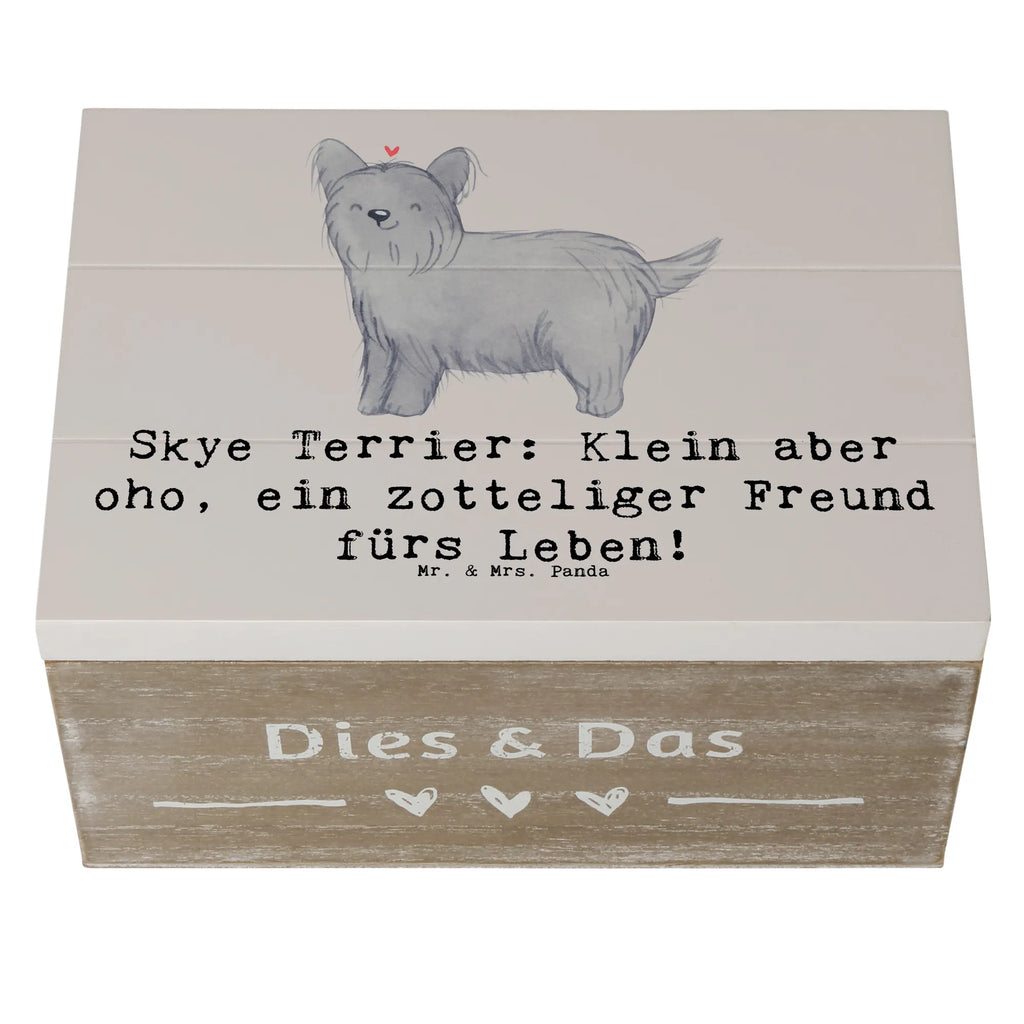 Holzkiste Skye Terrier Freund XXL, Schatzkiste, Geschenkdose, Aufbewahrungsbox, Dekokiste, Kiste, Truhe, Erinnerungsbox, Schatulle, Geschenkbox, Holzkiste, Erinnerungskiste, Hund, Hunderasse, Rassehund, Hundebesitzer, Geschenk, Tierfreund, Schenken, Welpe
