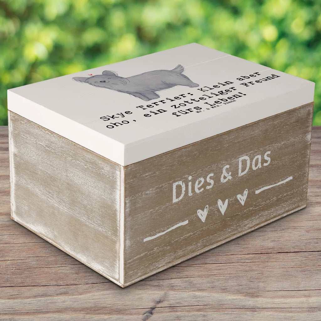 Holzkiste Skye Terrier Freund XXL, Schatzkiste, Geschenkdose, Aufbewahrungsbox, Dekokiste, Kiste, Truhe, Erinnerungsbox, Schatulle, Geschenkbox, Holzkiste, Erinnerungskiste, Hund, Hunderasse, Rassehund, Hundebesitzer, Geschenk, Tierfreund, Schenken, Welpe