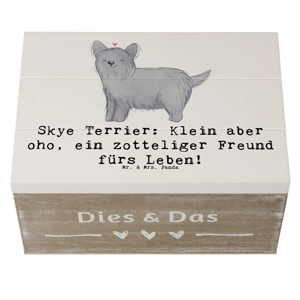 Holzkiste Skye Terrier Freund XXL, Schatzkiste, Geschenkdose, Aufbewahrungsbox, Dekokiste, Kiste, Truhe, Erinnerungsbox, Schatulle, Geschenkbox, Holzkiste, Erinnerungskiste, Hund, Hunderasse, Rassehund, Hundebesitzer, Geschenk, Tierfreund, Schenken, Welpe
